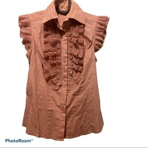 Urban Behaviour  Flounce Sleeve Ruffle Blouse